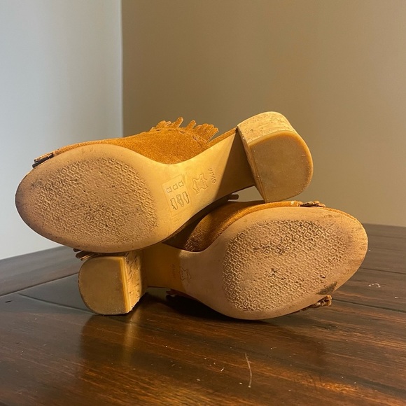 Tory Burch Huntington Suede Fringe Mules - Picture 13 of 13